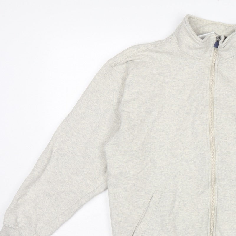 Adidas Women's Grey S Full Zip Logo Sweatshirt Jacket Pockets