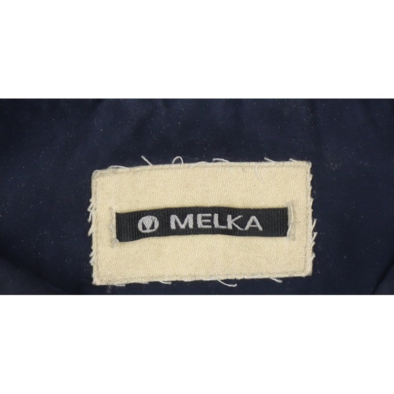 Melka Men’s Blue Size 42 Basic Jacket Full Zip Collared Lined