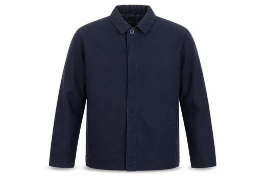 Melka Men’s Blue Size 42 Basic Jacket Full Zip Collared Lined