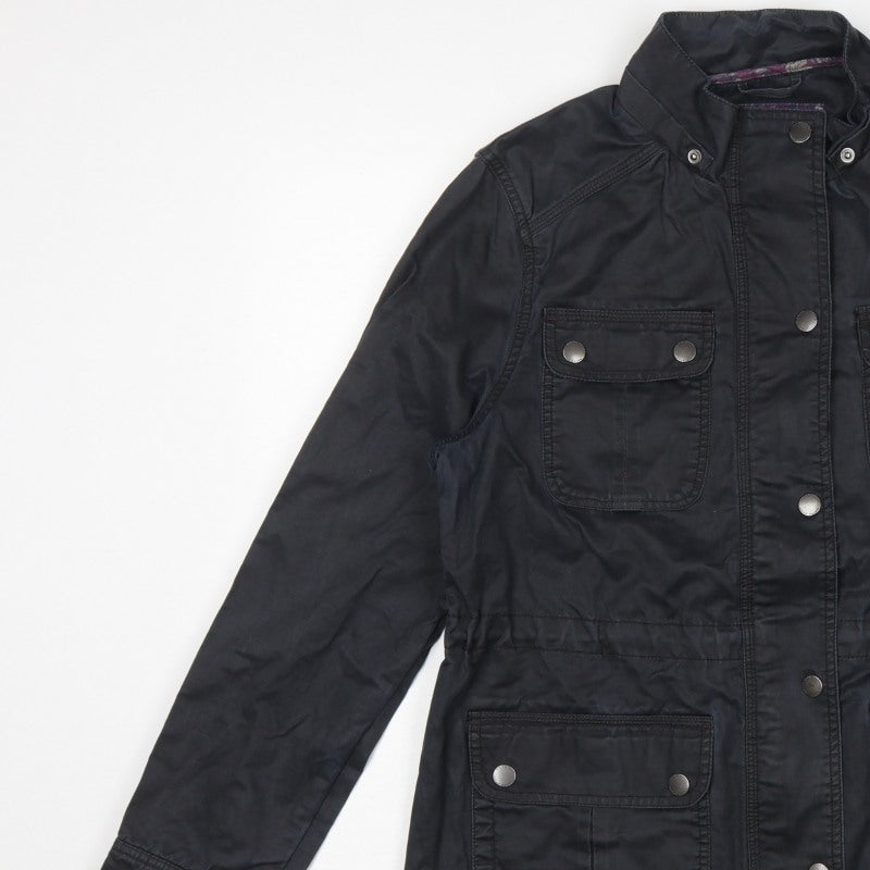 White Stuff Women Grey UK 16 Military Utility Jacket Cotton Blend