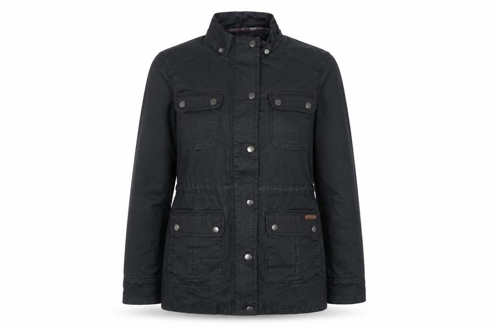 White Stuff Women Grey UK 16 Military Utility Jacket Cotton Blend