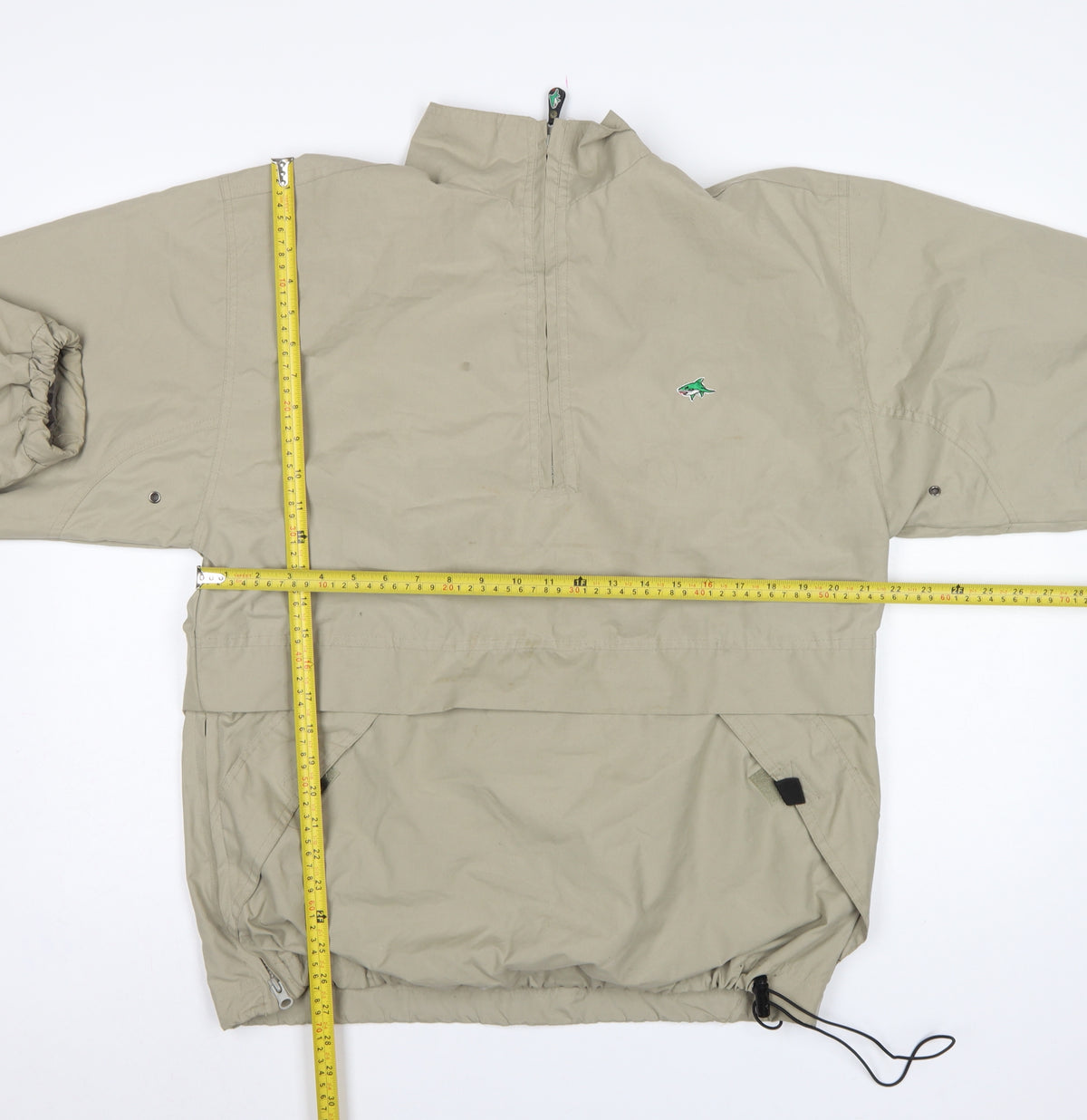 Le Shark Men's Beige M Polyester Anorak 1/4 Zip Jacket