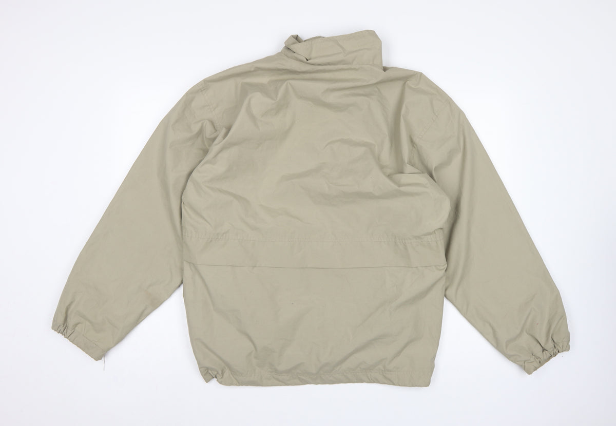 Le Shark Men's Beige M Polyester Anorak 1/4 Zip Jacket