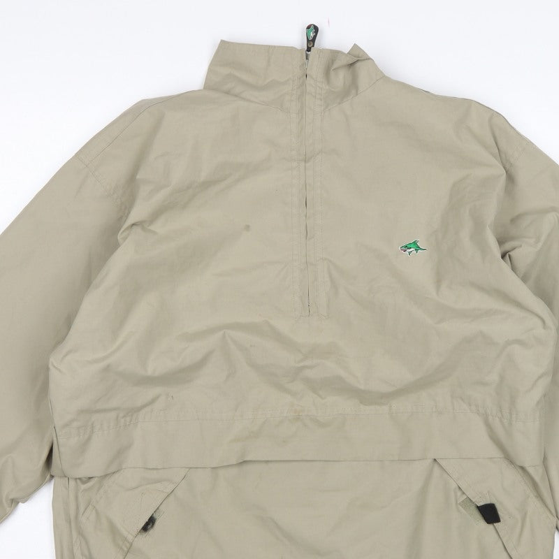 Le Shark Men's Beige M Polyester Anorak 1/4 Zip Jacket