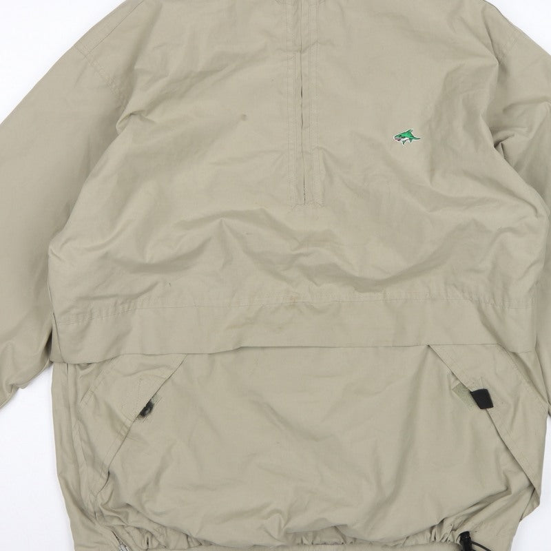 Le Shark Men's Beige M Polyester Anorak 1/4 Zip Jacket