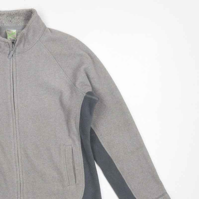 Marks & Spencer Women Grey Fleece Full Zip Jacket UK 12