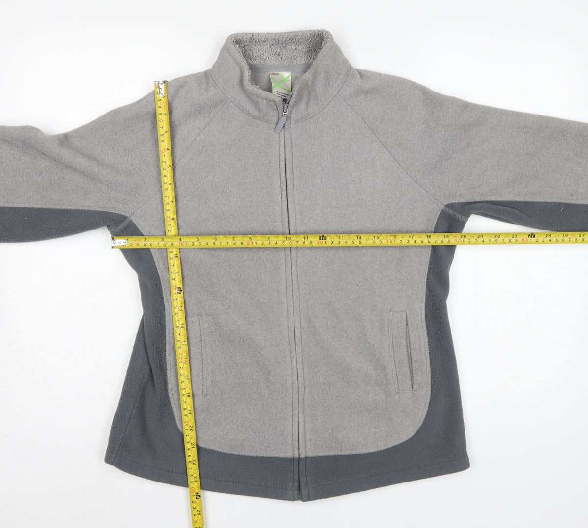Marks & Spencer Women Grey Fleece Full Zip Jacket UK 12
