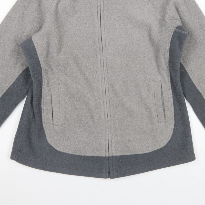 Marks & Spencer Women Grey Fleece Full Zip Jacket UK 12