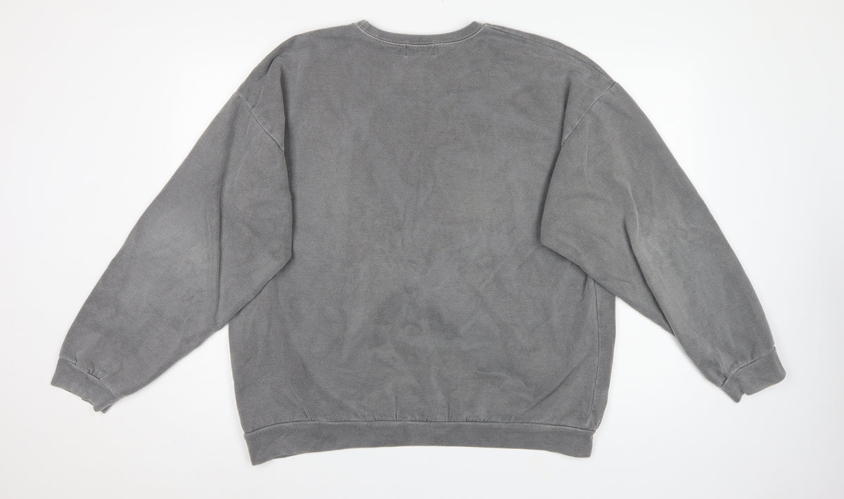 Topman Men’s Grey M Berlin Graphic Crew Neck Pullover Sweatshirt