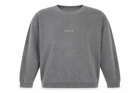 Topman Men’s Grey M Berlin Graphic Crew Neck Pullover Sweatshirt