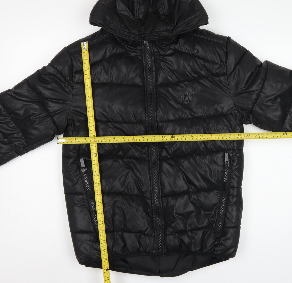 Sonneti Boys Black 12-13 Years Hooded Puffer Jacket Quilted Zip