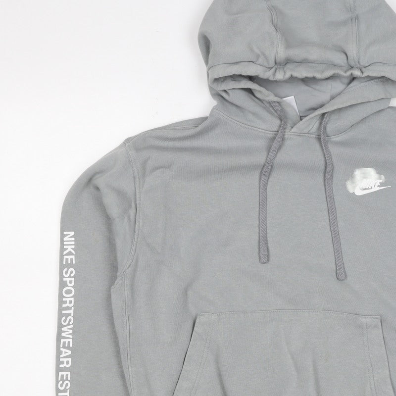Nike Women’s Grey S Pullover Hoodie Logo Drawstring Pockets