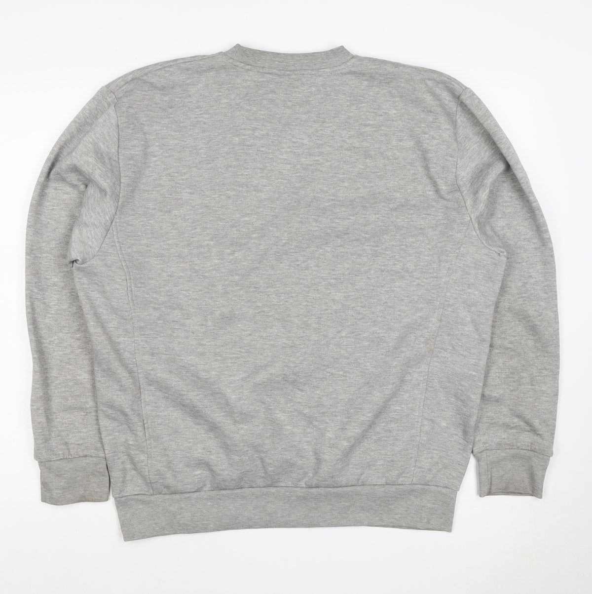 Slazenger Men’s Grey L Crew Neck Pullover Fleece Sweatshirt Logo