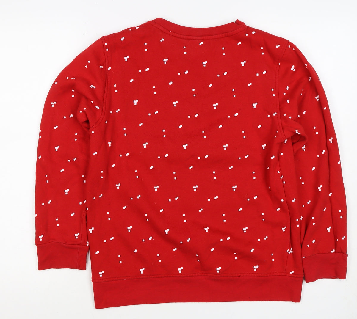 Mad Engine Teens XL Red Minecraft Christmas Creeper Sweatshirt