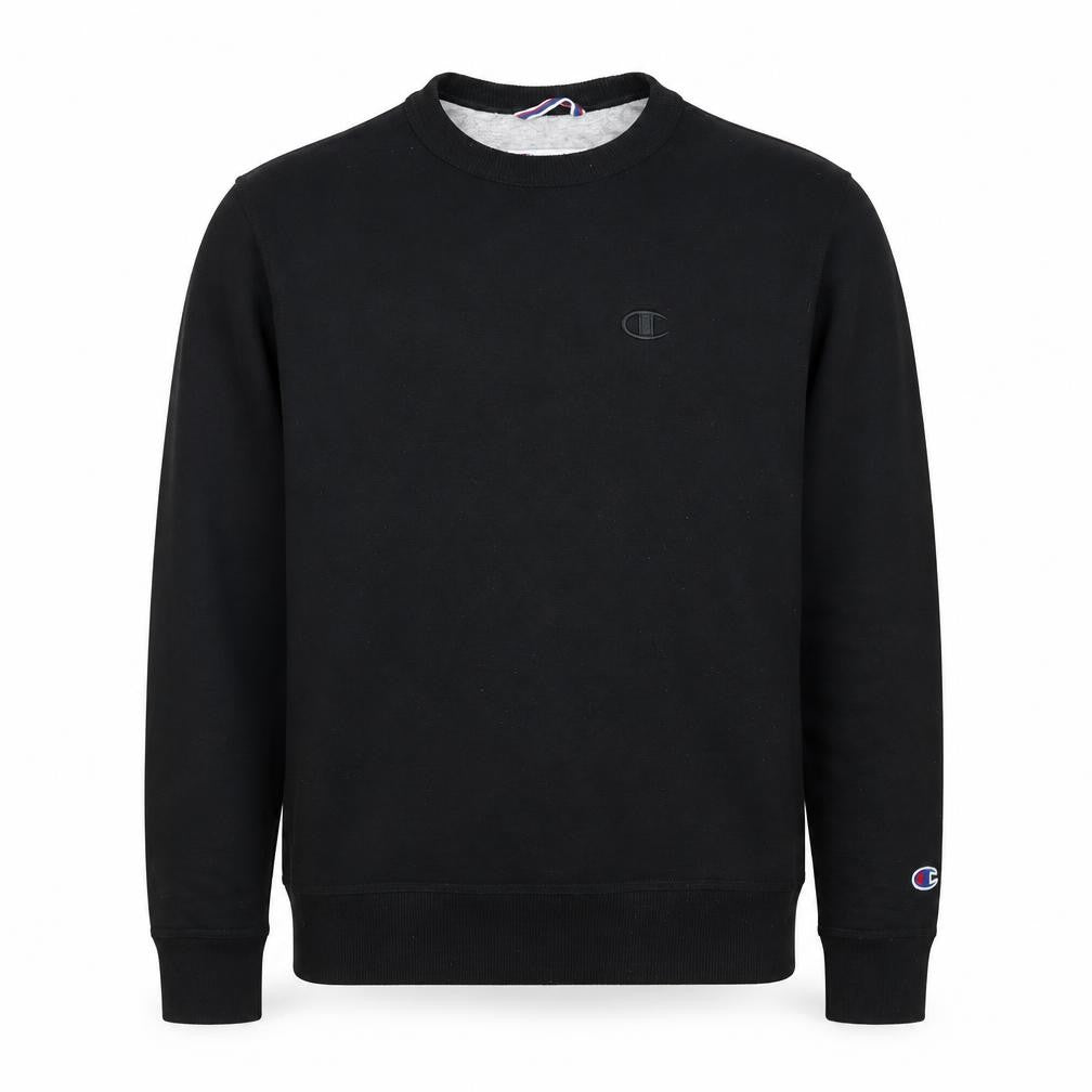 Champion Men’s Black M Crew Neck Logo Pullover Sweatshirt