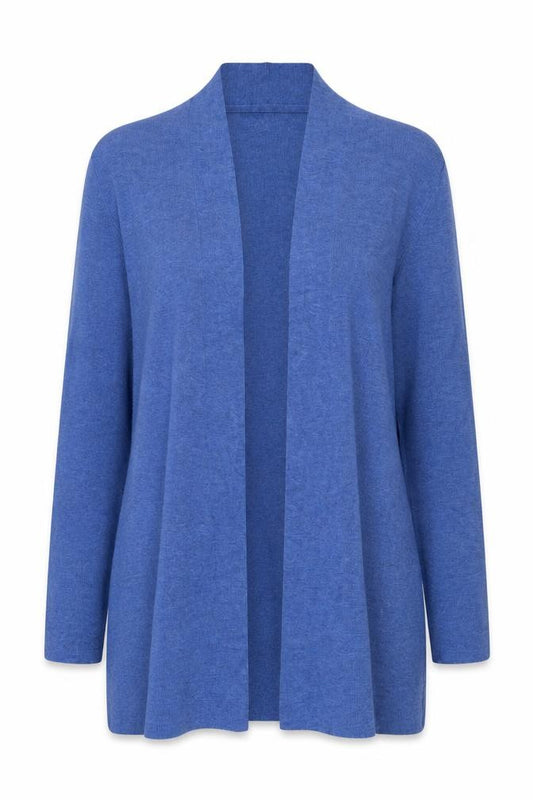 John Lewis Women Blue Size 14 Open Knit Long Sleeve Cardigan