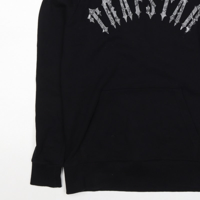 Trapstar Men’s Black Small Pullover Graphic Logo Hoodie