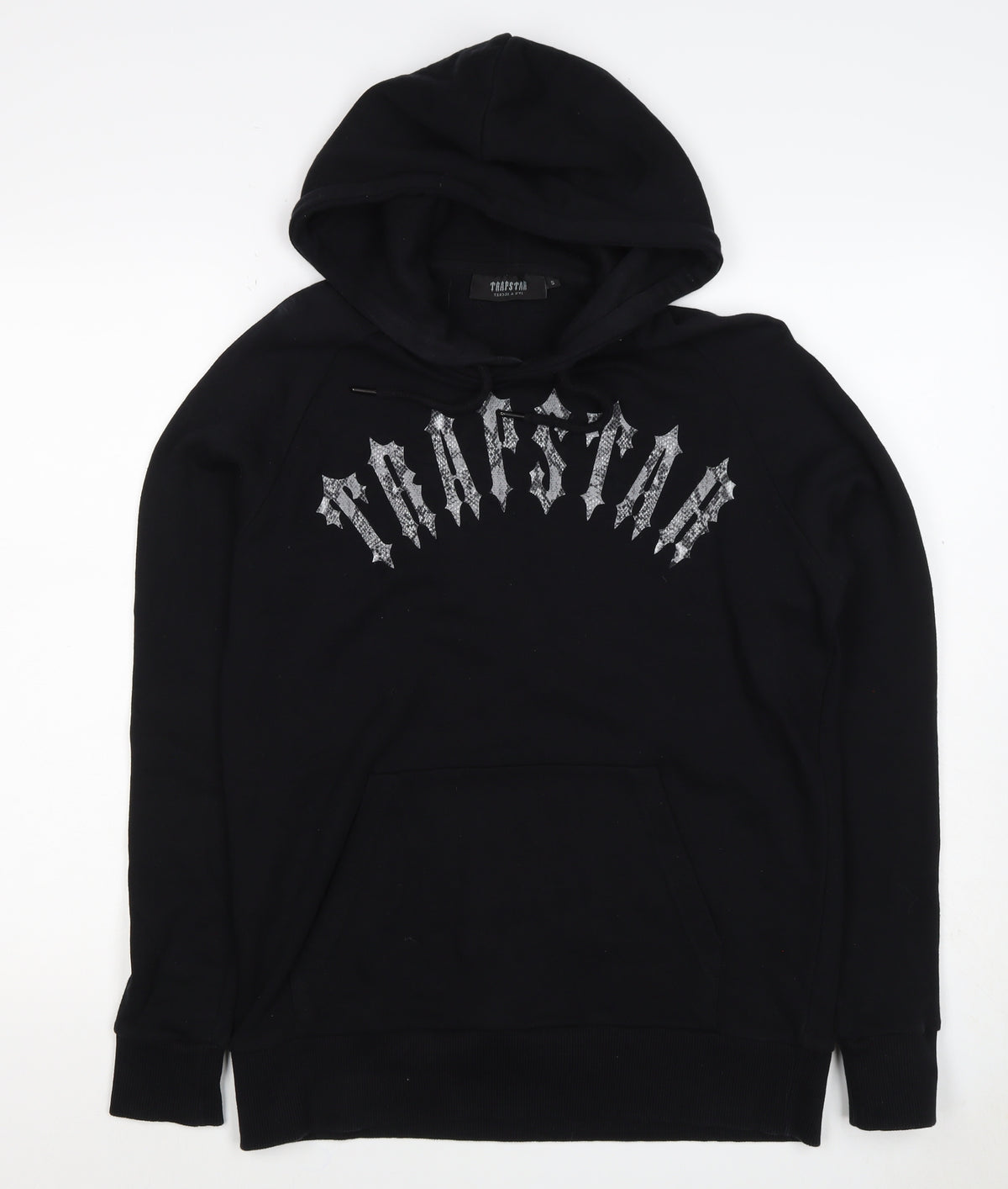 Trapstar Men’s Black Small Pullover Graphic Logo Hoodie