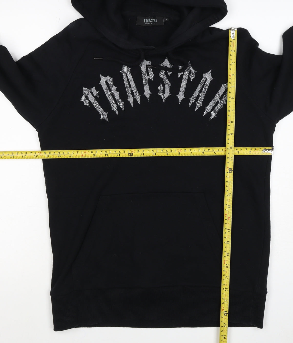 Trapstar Men’s Black Small Pullover Graphic Logo Hoodie