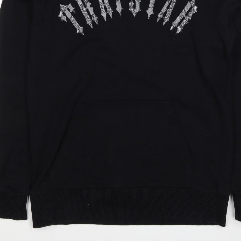 Trapstar Men’s Black Small Pullover Graphic Logo Hoodie