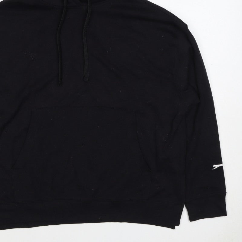 Slazenger Women’s Black M Pullover Hoodie Drawstring Pocket