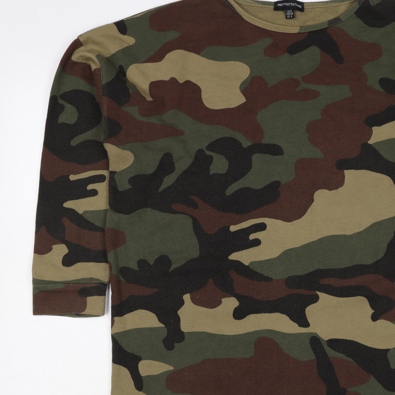 PrettyLittleThing Women Multicoloured Camo UK 8 Pullover Sweatshirt