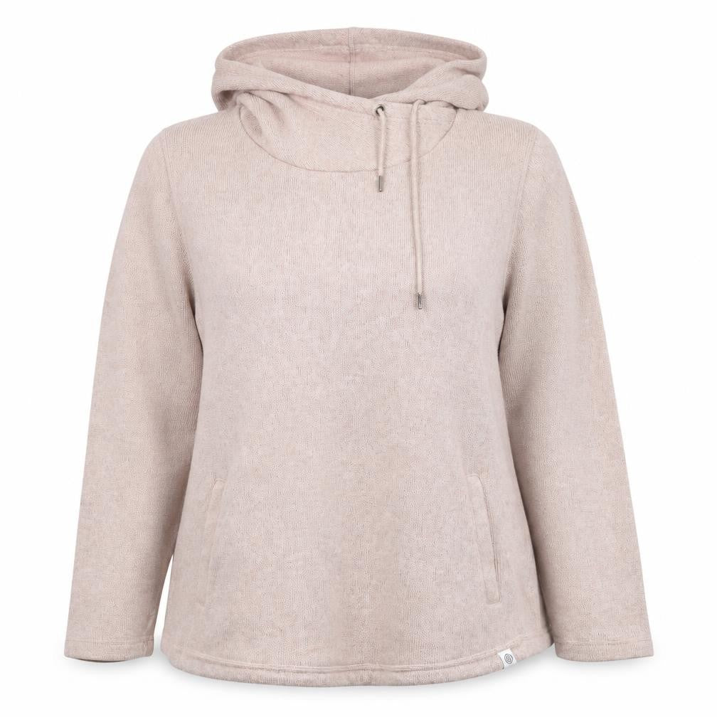 TOC24 Women’s Beige Size 18 Knit Hooded Pullover Sweatshirt Pockets