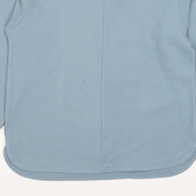 Tu Woman Blue Ribbed Stretch Pullover Sweatshirt Size 10