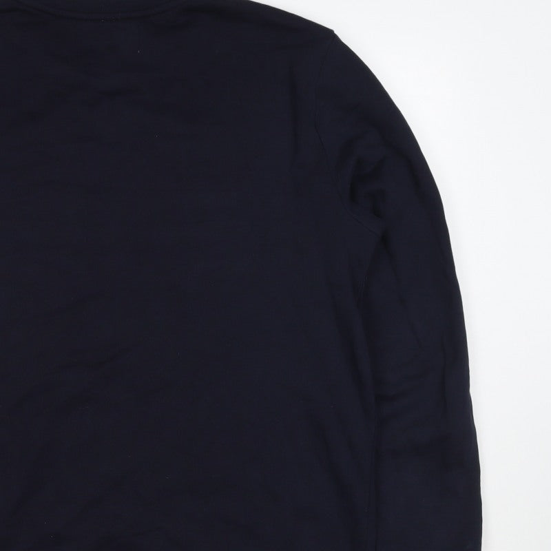 Calvin Klein Jeans Men’s Navy Blue M Logo Crew Neck Pullover Sweatshirt