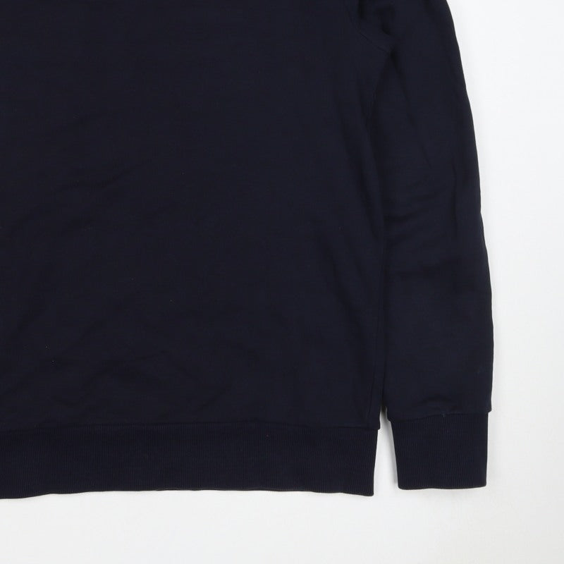 Calvin Klein Jeans Men’s Navy Blue M Logo Crew Neck Pullover Sweatshirt