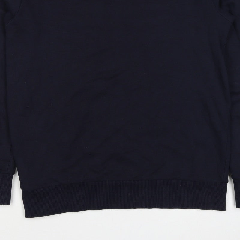 Calvin Klein Jeans Men’s Navy Blue M Logo Crew Neck Pullover Sweatshirt