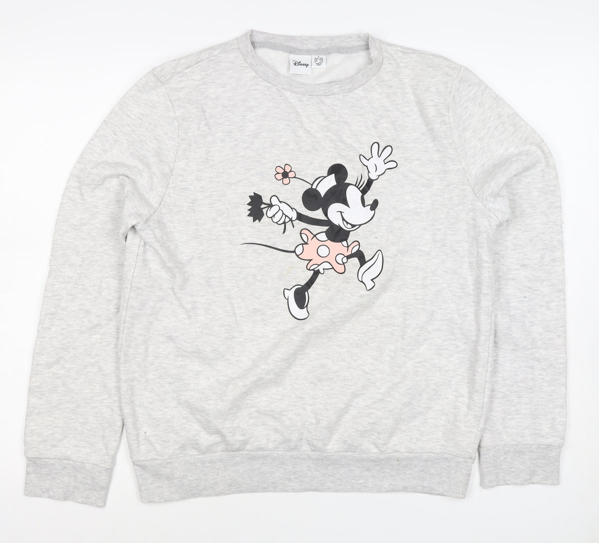 Disney Women’s Grey Mickey Mouse Graphic Pullover Sweatshirt S 10/12