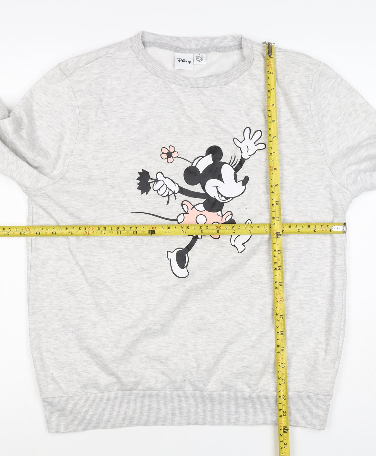 Disney Women’s Grey Mickey Mouse Graphic Pullover Sweatshirt S 10/12