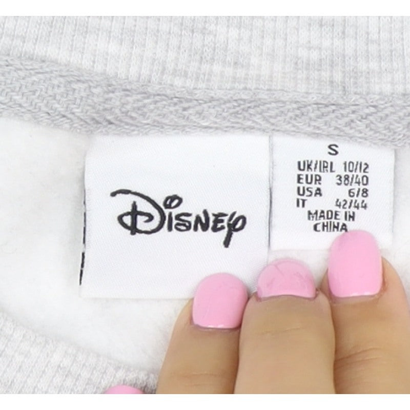 Disney Women’s Grey Mickey Mouse Graphic Pullover Sweatshirt S 10/12