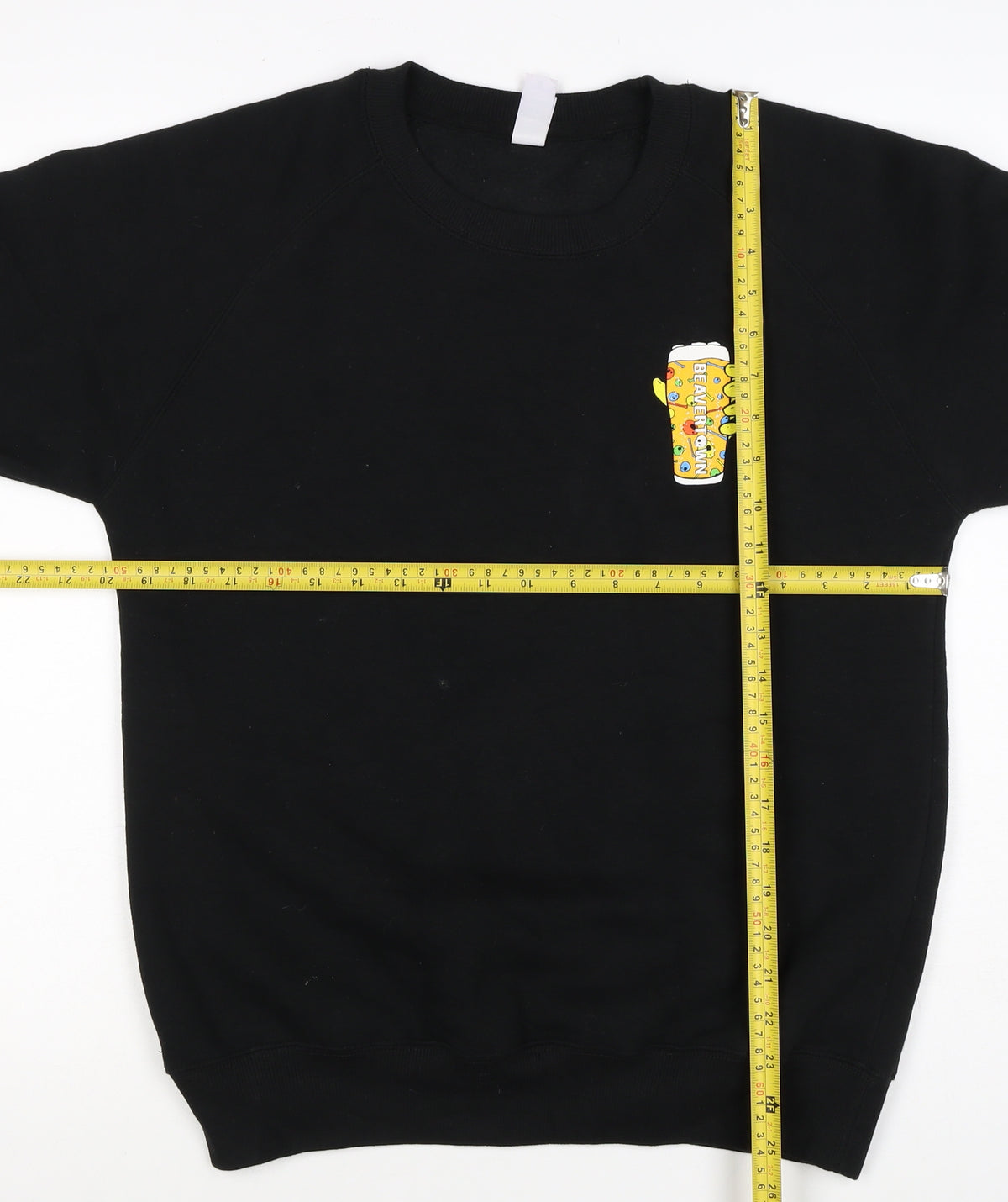Just Hoods Men’s Black S Pullover Sweatshirt Beavertown Skull Graphic