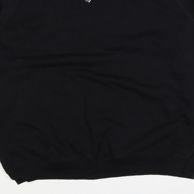 Gymshark Unisex Adults Black 2XL Pullover Crew Neck Logo Sweatshirt