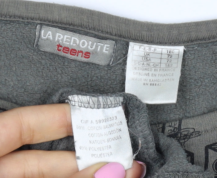 La Redoute Teens Grey M Pullover Graphic Music Sweatshirt