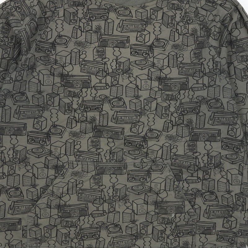 La Redoute Teens Grey M Pullover Graphic Music Sweatshirt