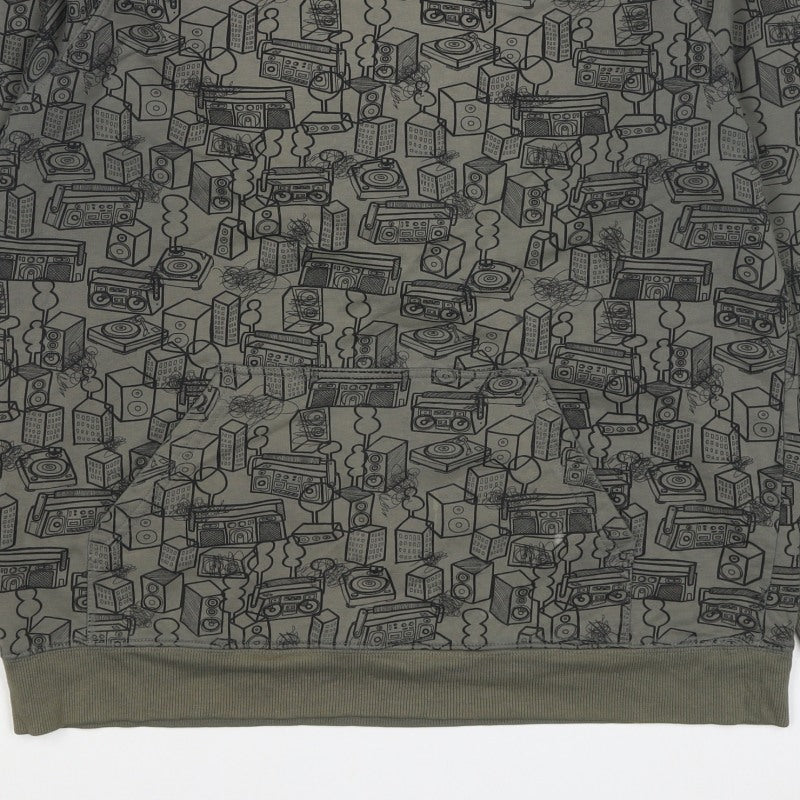 La Redoute Teens Grey M Pullover Graphic Music Sweatshirt