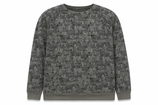 La Redoute Teens Grey M Pullover Graphic Music Sweatshirt
