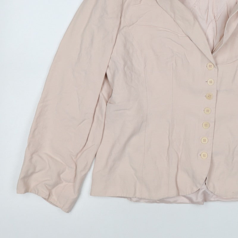 Kaliko Women Pink UK 16 Silk Blend Single-Breasted Blazer Jacket