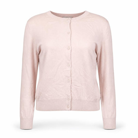 H&M Women’s Pink UK 12 Fine Knit Button Front Cardigan Long Sleeve