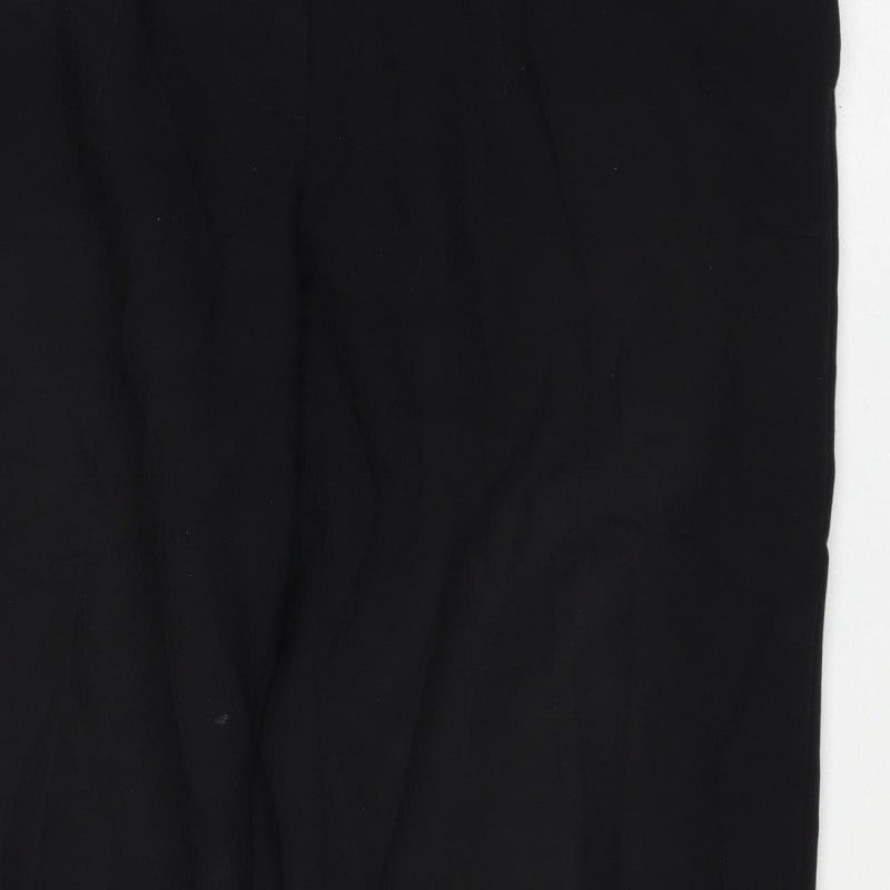 Marks & Spencer Women Black Size 6 Short Straight Leg Work Trousers