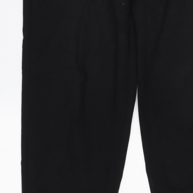 Marks & Spencer Women Black Size 6 Short Straight Leg Work Trousers