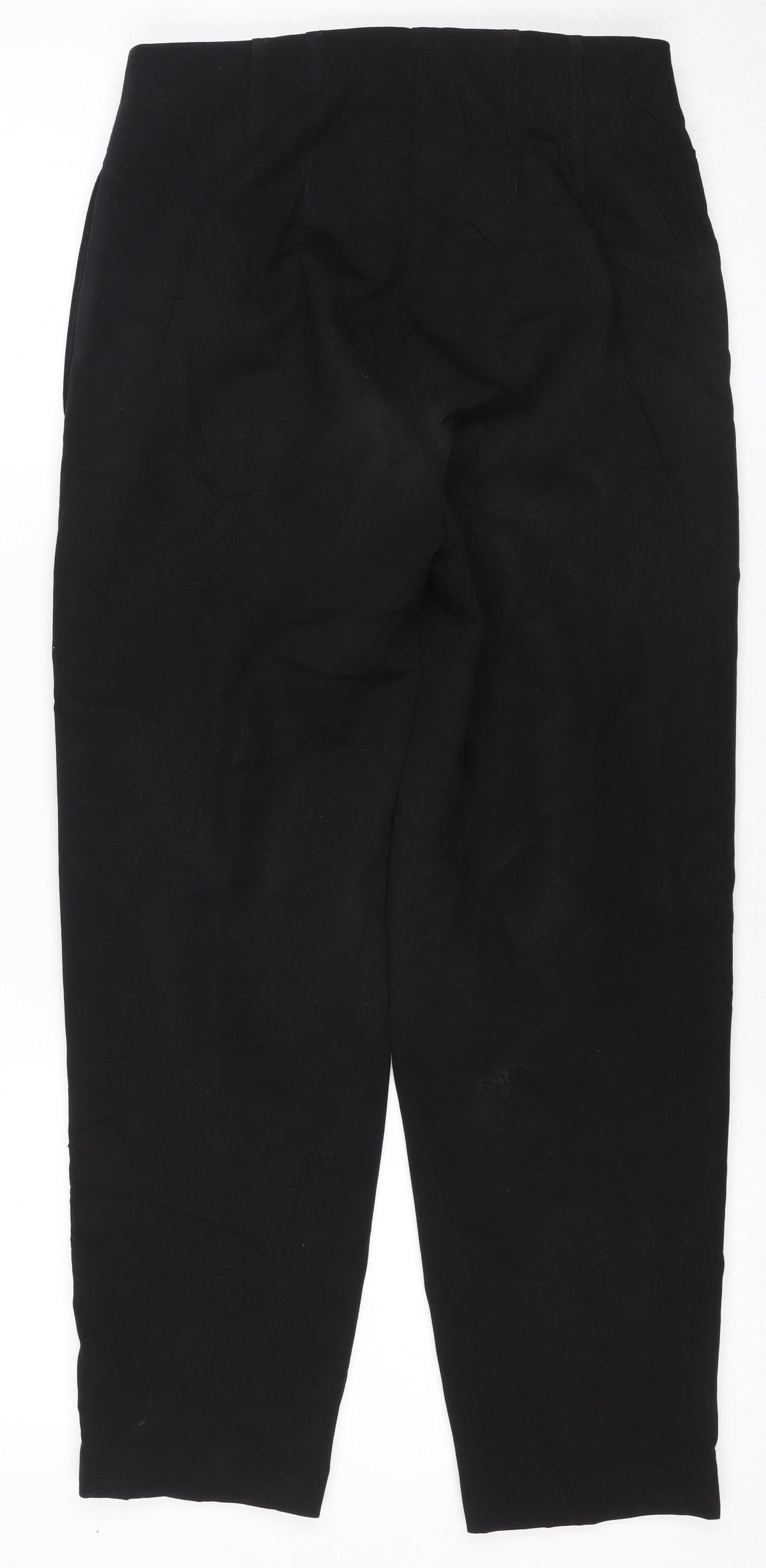 Marks & Spencer Women Black Size 6 Short Straight Leg Work Trousers