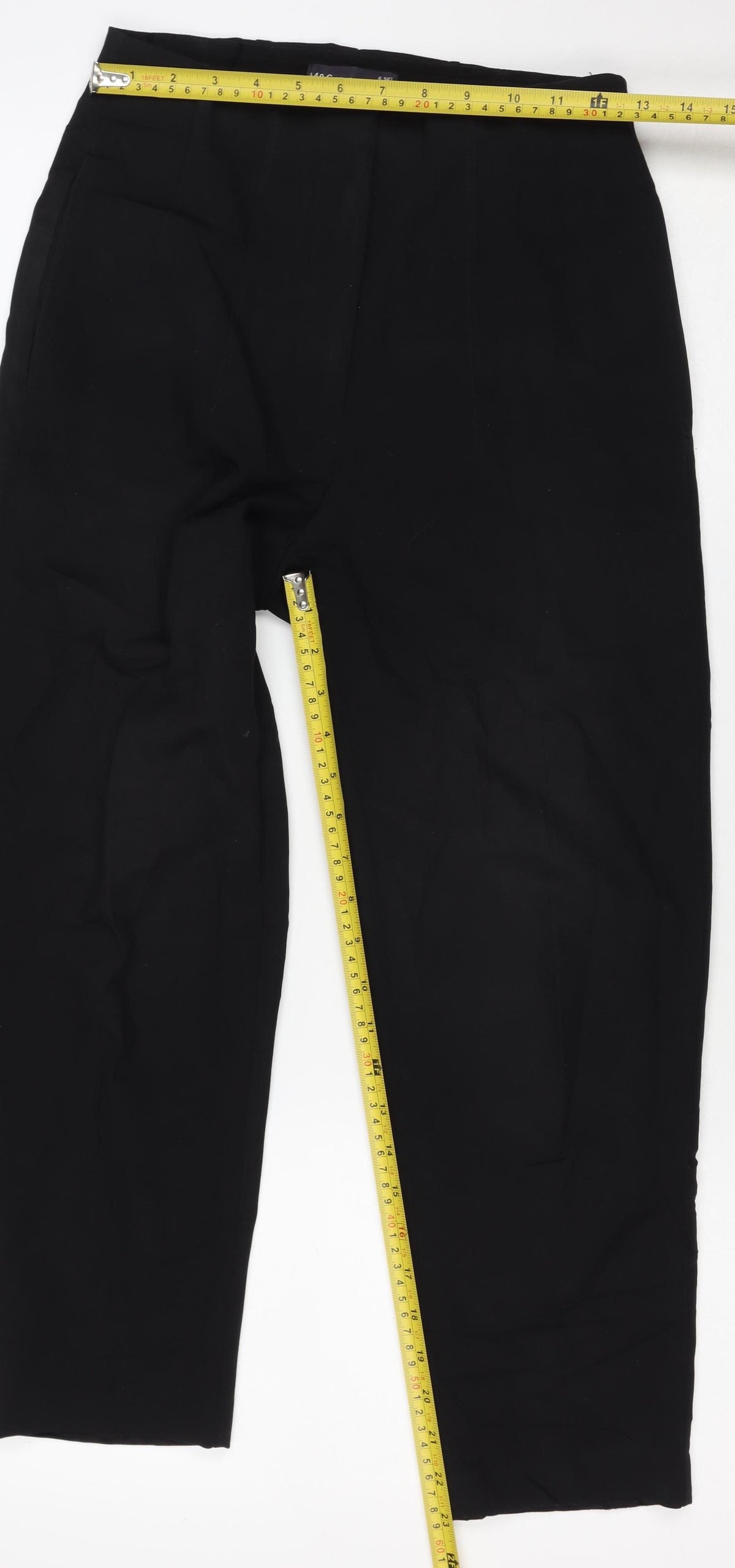 Marks & Spencer Women Black Size 6 Short Straight Leg Work Trousers