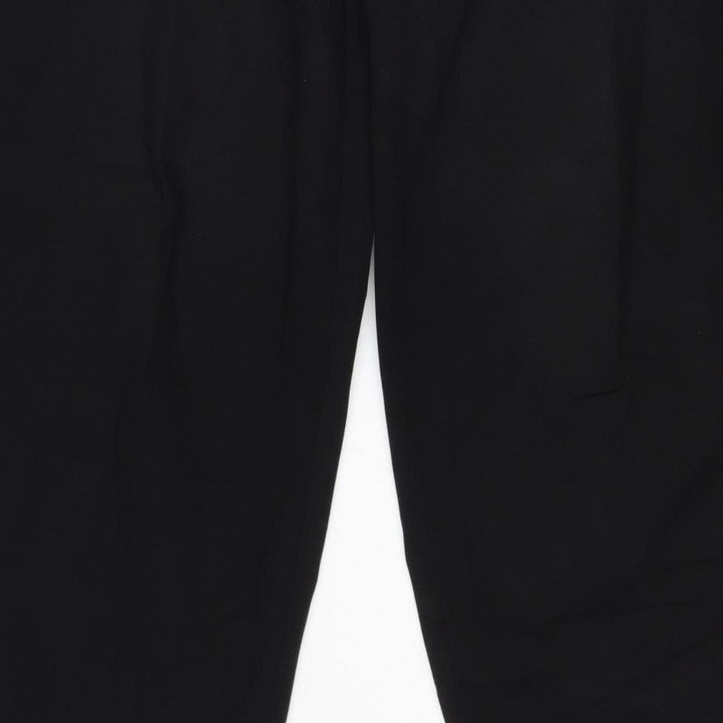 Marks & Spencer Women Black Size 6 Short Straight Leg Work Trousers