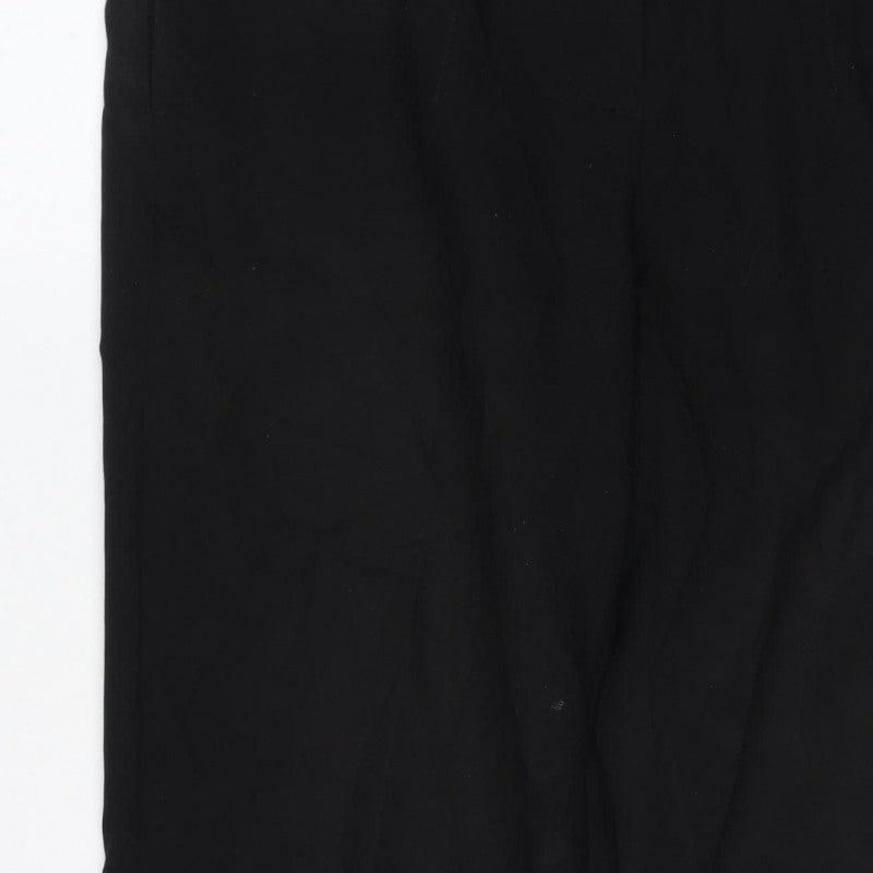Marks & Spencer Women Black Size 6 Short Straight Leg Work Trousers