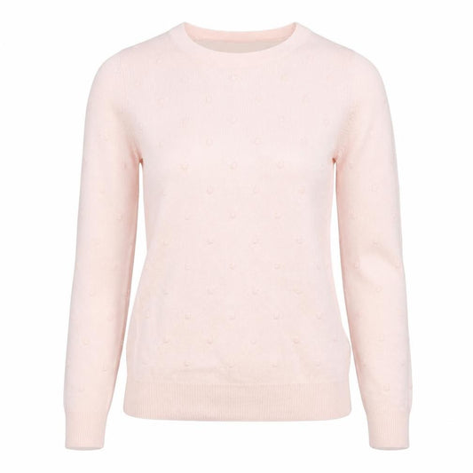 Dorothy Perkins Women Pink UK 8 Bobble Knit Round Neck Jumper