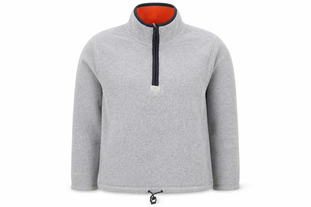 U-RIGHT Women’s Grey Fleece 1/4 Zip Pullover Sweatshirt Size L